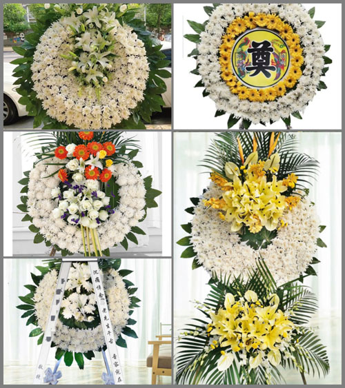 湖北黄冈市英山县温泉镇季陵沟村花圈速递